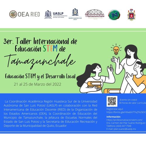 Registro | Conferencias y Talleres del 3er. Taller Internacional de Educación STEM de Tamazunchale