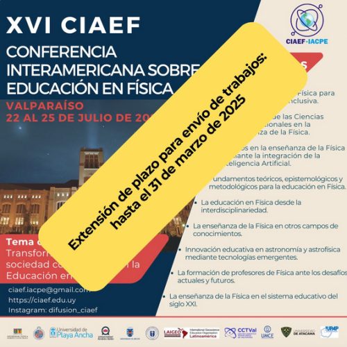 Invitación a la XVI CIAEF – Valparaíso 2025