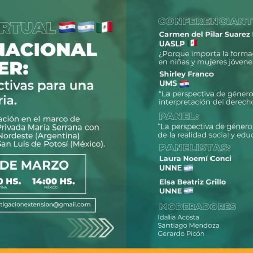 Simposio virtual “Día internacional de la mujer: aportes y perspectivas para una sociedad igualitaria”