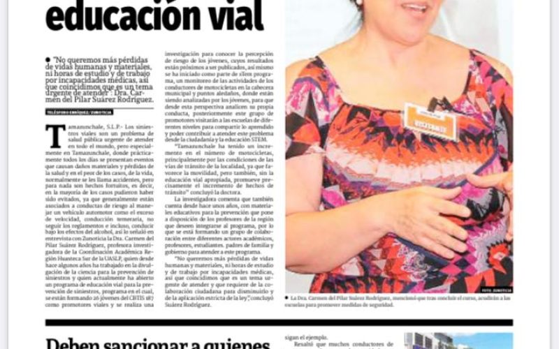 Tras varios accidentes, abren curso de educación vial