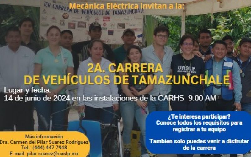 La Coordinación Académica Región Huasteca Sur de la Universidad Autónoma de San Luis Potosí, a través de la carrera de Ingeniería Mecánica Eléctrica invitan a la:
