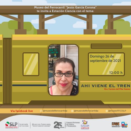 Grupo de divulgación Ciencia en Contacto de la Coordinación Académica de la Región Huasteca Sur de la UASLP en El Museo del Ferrocarril