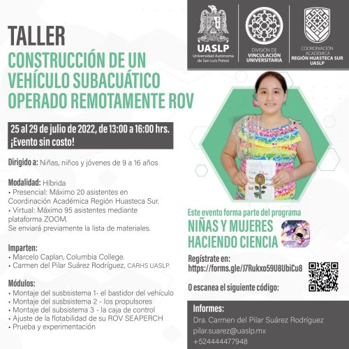 TALLER CONSTRUCCIÓN DE UN VEHÍCULO SUBACUÁTICO OPERADO REMOTAMENTE ROV